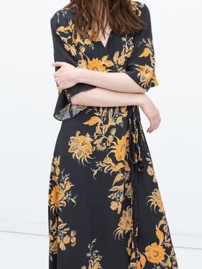 Zara Woman Kimono Style Dress